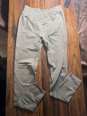 Gymshark Seamless Leggings in Olive Green